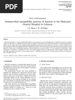 42-Antimicrobial Susceptibility Patterns of Bacteria at the Makassed General Hospital in Lebanon