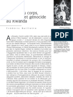 Baillette Rwanda Genocide Corps Racisme Ideologie