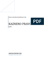 Kazneno Pravo - Pomoćni Materijal Za Pripremu Ispita