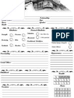 Victoriana 2E 6page Character Sheet