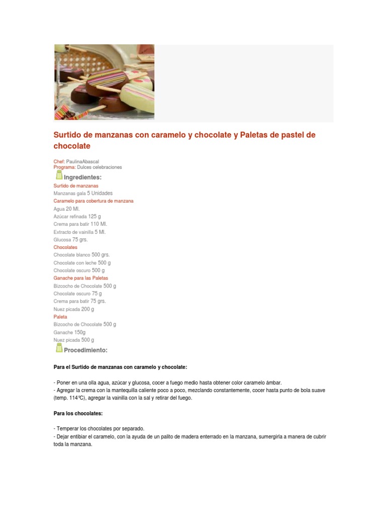 Paulinja Abascal | PDF | Chocolate | Crema