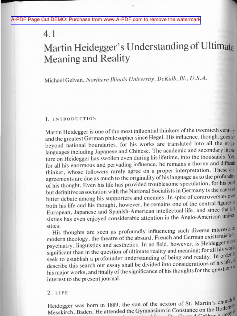 Martin Heidegger Was Ist Metaphysik Pdf Writer