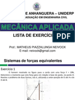 12 ListadeExercícios3 MecânicaAplicada