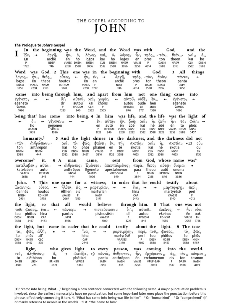 The Prologue to John's Gospel An Introduction to the Divine Word PDF New Testament People