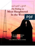 The Ruling On Meat Slaughtered in The West