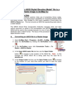 Converting An Ascii Digital Elevation Model File To A Raster Image in Arcmap 9.X