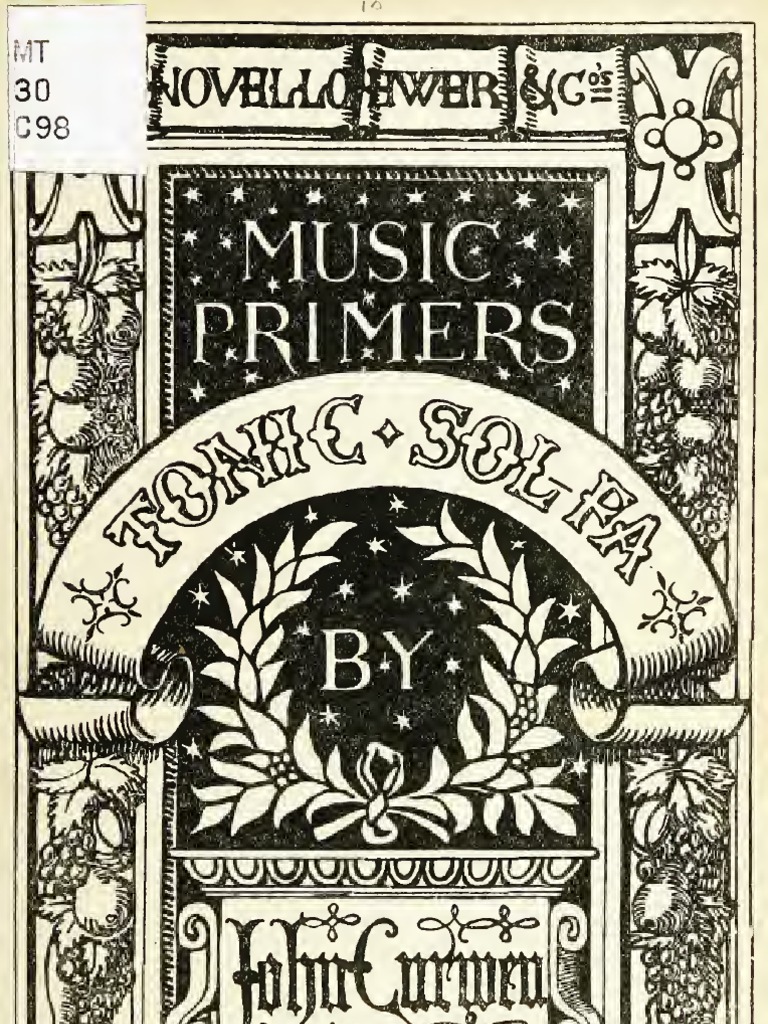 CURWEN Tonic Solfa Chord (Music) Minor Scale