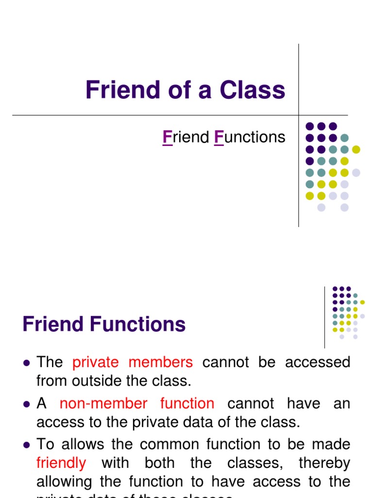 Understanding Friend Functions in C++ | PDF | Computers | Technology ...