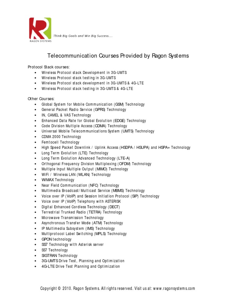 Telecom Course | PDF