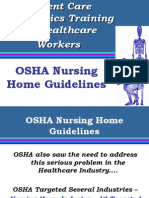 OSHA Nursing Home Ergonomics Training