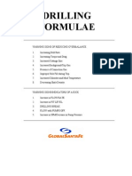 Drilling Formulae