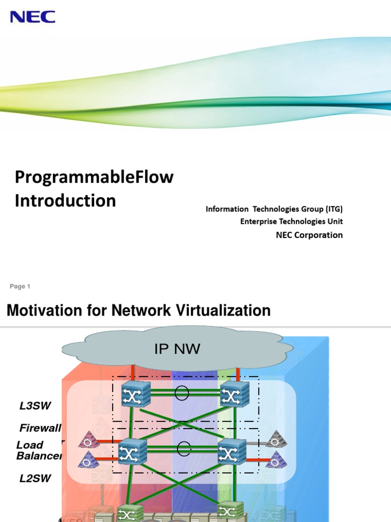 ProgrammableFlow Intro - Sep2011 | PDF | Network Switch | Computer Network