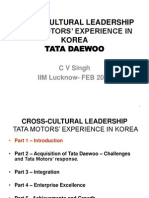 IIML Cross Cultural Leadership TDCV Feb 2013