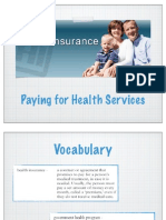 Paying for Health Services: Plans & Vocabulary