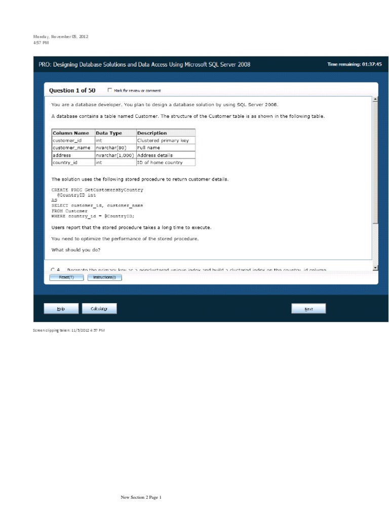 70-451 - QwithoutA | PDF