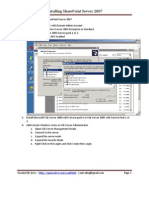 Installing Microsoft Office SharePoint Server 2007