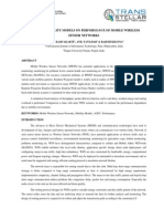 Effect of Mobility Models On Performance of Mobile Wireless Sensor Networks