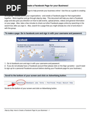 How to Create a Facebook Page for Your Business!