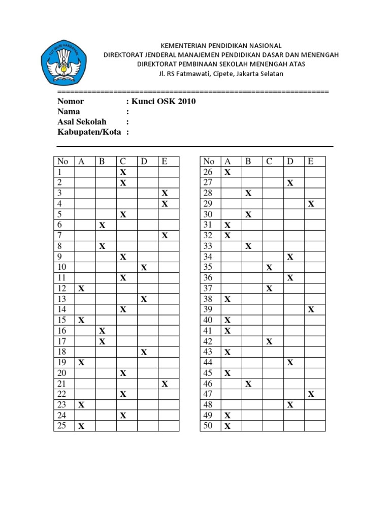 Soal Olimpiade Osn Ekonomi