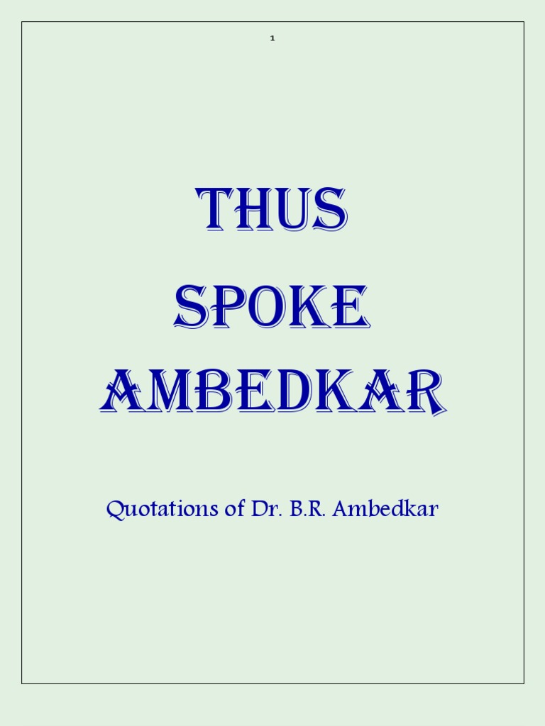 Ambedkar on Social Justice and Equality | PDF | Egalitarianism | Democracy