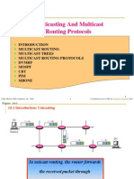 Multicasting and Multicast Routing Protocol