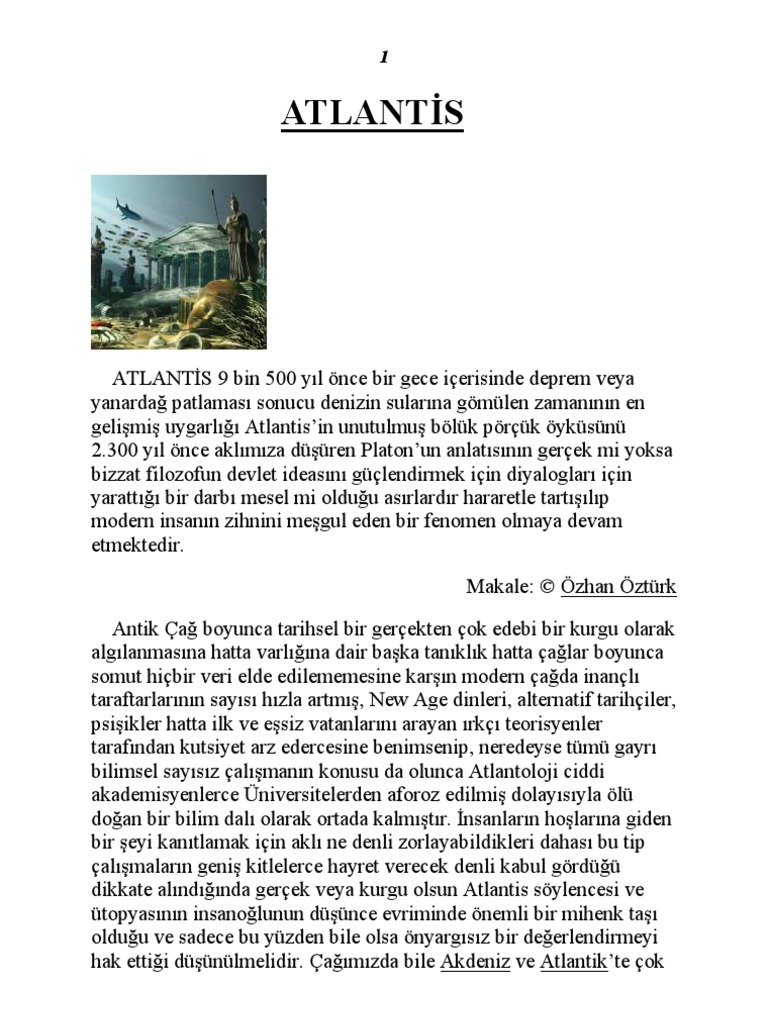 Atlanti̇s PDF | PDF