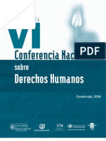 ASIES Memoria de La Conferencia Nacional de Derechos Humanos VI, 2008