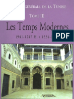 HISTOIRE GENERALE DE LA TUNISIE TOME  3 : temps modernes