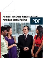 Panduan Mengenai Undang-Undang Pekerjaan Untuk Majikan Publication - Guide On Employment Laws For Employers (Malay Version - Updated)