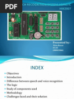Download Speech Recognition System Using Ic Hm2007 by Nitin Rawat SN124912115 doc pdf
