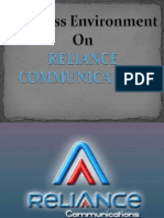 Business Environment of Reliance Communication .