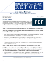 Minimum Returns: The Economic Impacts of Pentagon Spending