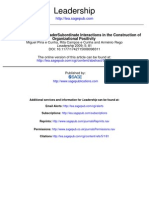 Exploring the Role of Leader Subordinate Interactions in the Construction of ORG Positivity