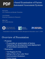 A Scenario Based Examination of Factors Impacting Automated Assessment Systems
