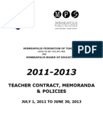 Minneapolis Teachers' Contract