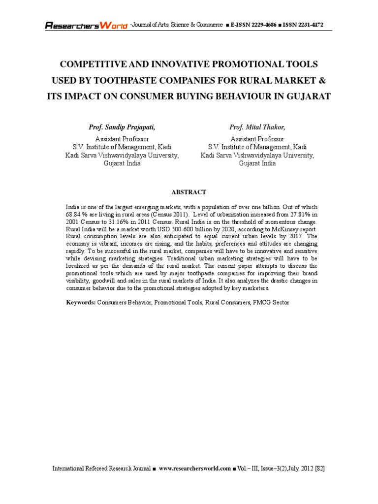 Toothpaste Research PDF PDF Hypothesis Null Hypothesis