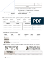 Ficha de Refuerzo Unidad 1 de Lengua Castellana