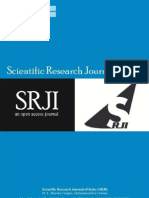 Scientific Research Journal of India (SRJI) Vol - 2, Issue - 1, Year - 2013