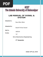 S&s Lab Manual