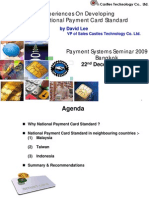 Experiences On Developing National Payment Card Standard: by David Lee