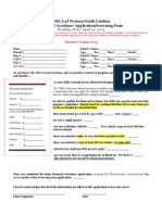 YMCA of Western North Carolina Financial Assistance Application/Screening Form