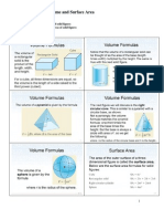 Volume and Surface Area