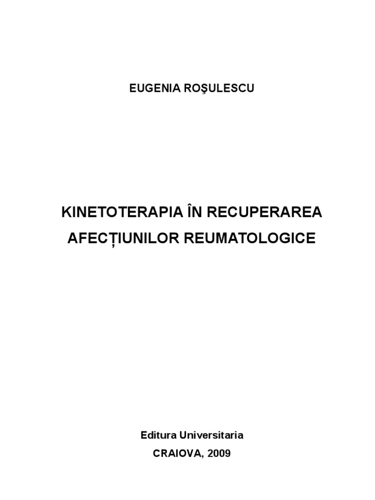 Carte Reumatologie 2009 Rosulescu