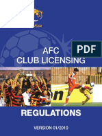 AFC Club Licensing Regulations Summary