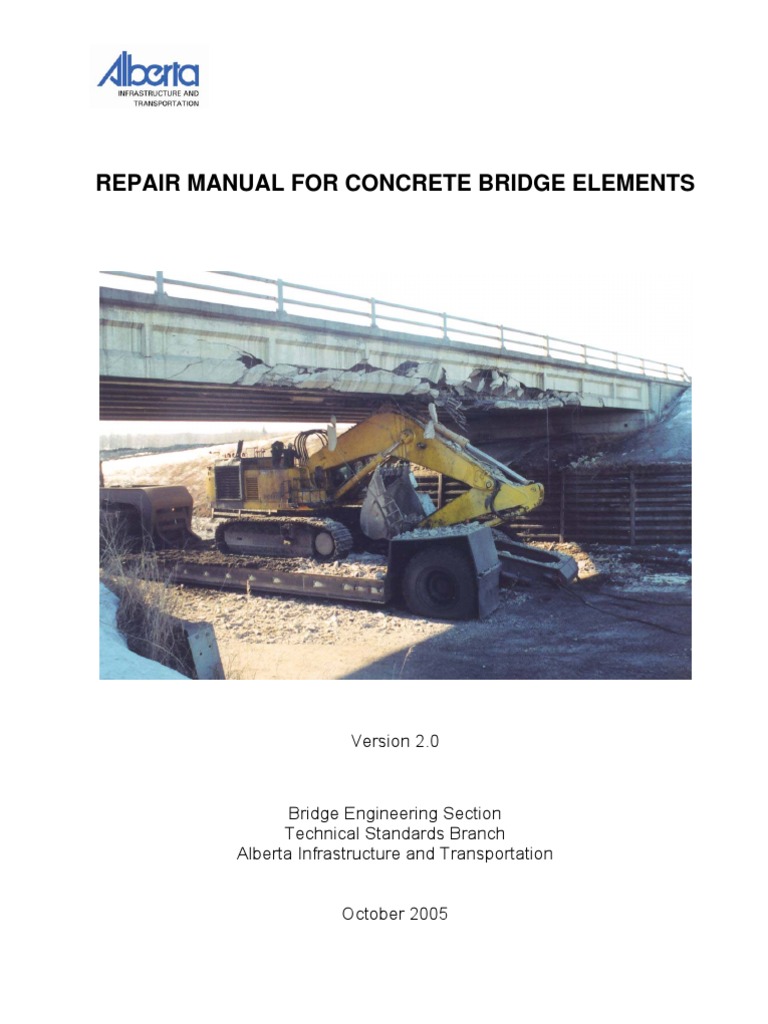 Alberta - Repair Manual For Concrete Bridge Elements PDF | PDF ...