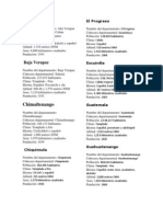 Datos Generales de Los Deptos de Guatemala