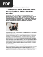 Los espacios están llenos de poder