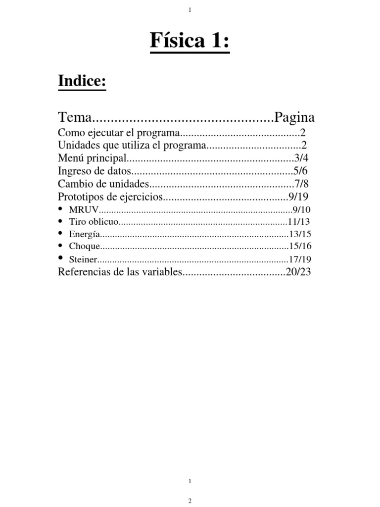 Fisica 1 | PDF | Métodos y materiales de enseñanza