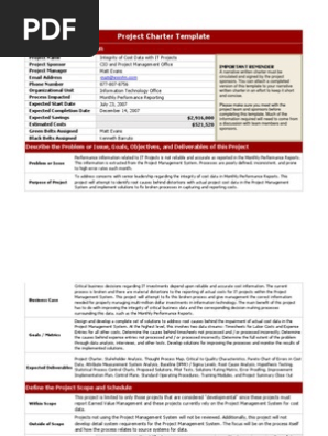  Project Charter
