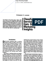 Classifying Services To Gain Marketing Insights Lovelock